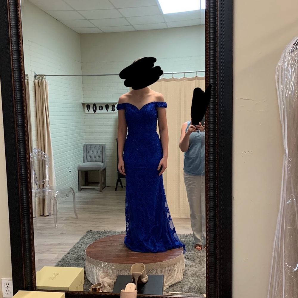 NEVER WORN ForYouDress Blue Mermaid Prom Dress